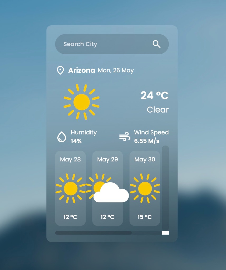 Weather App UI